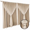 Ver imagem 3 de cortina blackout Fiori para quarto e sala 5,50 x 2,60 palha