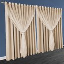 Ver imagem 1 de cortina blackout Fiori para quarto e sala 5,50 x 2,60 palha