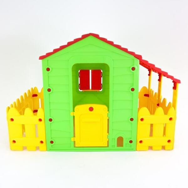 Casa Infantil Casinha de Brinquedo com Varanda, Portátil Belfix Bel Brink - 2