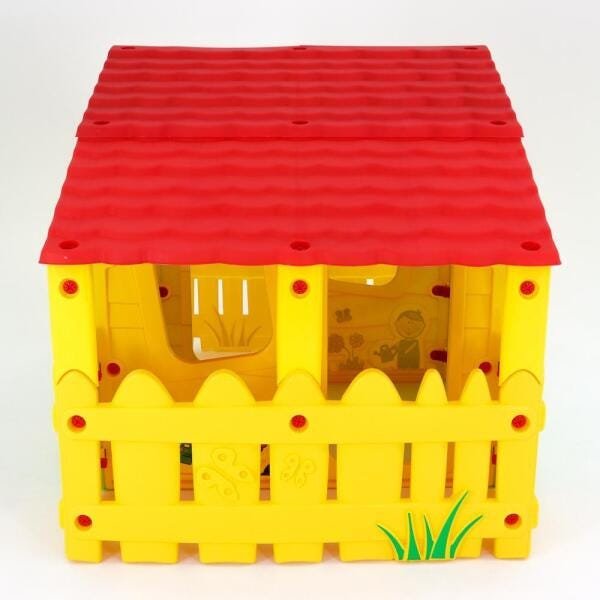 Casa Infantil Casinha de Brinquedo com Varanda, Portátil Belfix Bel Brink - 4