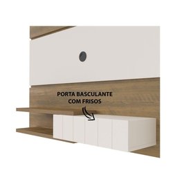 Painel Monza Para Tv Até 50 Polegada Pinho Com Off White - 3