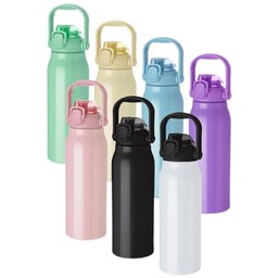Garrafa Térmica Água Inox Academia Alça Tampa Não Vaza 12hs Quente/frio Copo Térmico Sport Preto - 11