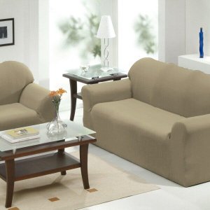 Capa de Sofá 2 e 3 Lugares Caqui - Panosul
