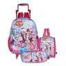 Mochila Rodinha RAK3U47 Kit com Lancheira e com Estojo Santino menina feminina - Rosa - 1