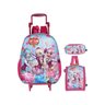 Mochila Rodinha RAK3U47 Kit com Lancheira e com Estojo Santino menina feminina - Rosa - 2