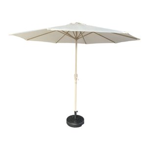 Ombrelone Central Paraty Fratini 270 Cm Alumínio Fendi Capa Poliéster Base Base Central Hdpe