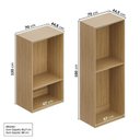 Ver mais imagens de Estante Modular 3 Módulos 10 Portas 2 Kit Prateleira Frame CabeCasa MadeiraOriginals