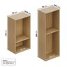 Estante Modular 3 Módulos 10 Portas 2 Kit Prateleira Frame CabeCasa MadeiraOriginals - 8