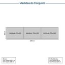 Ver imagem 4 de Estante Modular 3 Módulos 10 Portas 2 Kit Prateleira Frame CabeCasa MadeiraOriginals