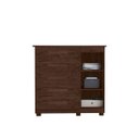 Ver imagem 4 de Comoda 5 gavetas 1 porta 1 colméia porta objetos 100% mdf OffWhite/Teka Teka