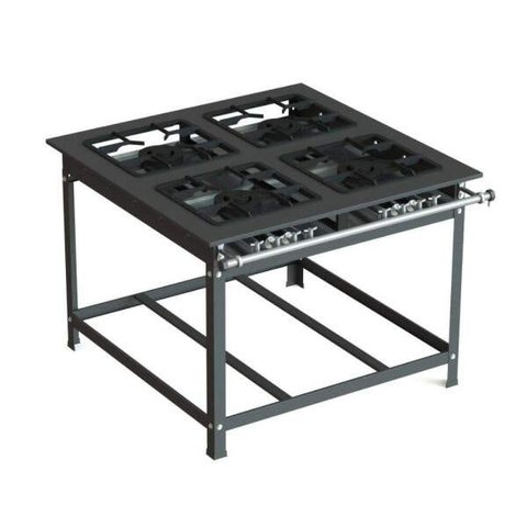 Fogão Industrial 30x30 P7 4 Bocas Baixa Pressão 4 QD - JL Colombo