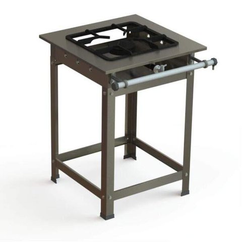 Fogão Industrial Inox 30x30 P7 1 Boca Baixa Pressão QS - JL Colombo