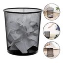 Ver imagem 5 de Cesto Lixeira Aramada de Metal 10L Telado Vazado Escritório Sala Consultório Decorativo Preto