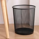 Ver imagem 1 de Cesto Lixeira Aramada de Metal 10L Telado Vazado Escritório Sala Consultório Decorativo Preto