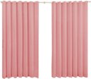 Ver imagem 1 de Cortina de Microfibra 6,00x2,50 Salmão Ilhós Cromado Quadrado.
