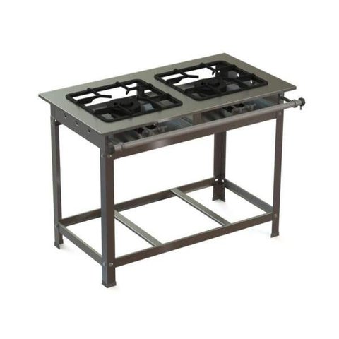 Fogão Industrial Inox 30x30 P7 2 Bocas Baixa Pressão 2 QD - JL Colombo