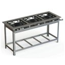 Ver imagem 1 de Fogão Industrial Inox 30x30 P7 3 Bocas Baixa Pressão 2 QS 1 QD - JL Colombo