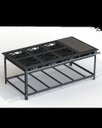 Ver imagem 1 de Fogão Industrial 40x40 P10 6 Bocas Baixa Pressão 6 QD com Chapa - JL Colombo