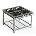 Ver imagem 1 de Fogão Industrial Inox 30x30 P7 4 Bocas Baixa Pressão 2 QS 2 QD - JL Colombo