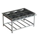 Ver imagem 1 de Fogão Industrial Inox 30x30 P7 6 Bocas Alta Pressão - JL Colombo