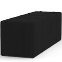 Ver imagem 5 de Puff Decorativo Living Sala de Estar 160 Cm Roma W01 Suede Preto - lyam