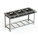 Ver imagem 1 de Fogão Industrial Inox 40x40 P10 3 Bocas Baixa Pressão 2 QS 1 QD - JL Colombo