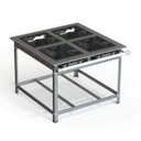 Ver imagem 1 de Fogão Industrial Inox 40x40 P10 4 Bocas Baixa Pressão 4 QD - JL Colombo
