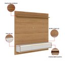 Ver imagem 4 de Painel TV 65" Suspenso 180cm com Bancada 3 Portas Basculante Levi C04 - D'Rossi