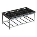 Ver imagem 1 de Fogão Industrial Inox 40x40 P10 8 Bocas Baixa Pressão 8 QD - JL Colombo