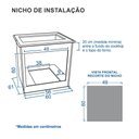 Ver imagem 4 de Forno de Embutir Venax Cristallo Giii 50 Litros a Gás Inox Cristallo 220v