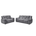 Ver imagem 4 de Conjunto Sofá 2 e 3 Lugares Suede Amassado Cordoba Hellen Estofados