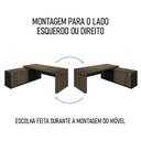Ver mais imagens de Conjunto Escritório Home Office 3 Peças Mesa Diretor Corp A06 Charuto-preto - Mpozenato