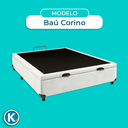Ver imagem 5 de Cama Box Bau Viuvo Blindado Nature Branco 128x188