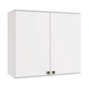 Ver imagem 1 de Armário Aéreo Celeste Kappesberg 100% Mdf 2 Portas Branco 80cm