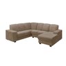 Sofá de Canto com Chaise 5 Lugares Suede Amassado Leblon Hellen Estofados - 2