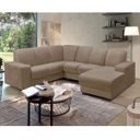 Ver imagem 1 de Sofá de Canto com Chaise 5 Lugares Suede Amassado Leblon Hellen Estofados