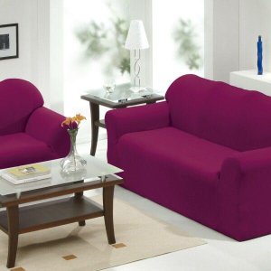 Capa de Sofá 2 e 3 Lugares Vinho - Panosul