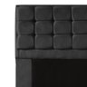 Cabeceira Copenhague Para Cama Box Solteiro 120cm com Capitonê Suede - Ecotec Decor:Preto - 2