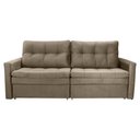 Ver imagem 5 de Sofá Cama Reclinável 2 Lugares Premium com Assentos Dividido 2,20 Larg Nayla Matrix Cor:veludo