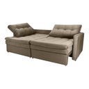 Ver imagem 4 de Sofá Cama Reclinável 2 Lugares Premium com Assentos Dividido 2,20 Larg Nayla Matrix Cor:veludo