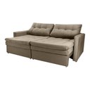 Ver imagem 2 de Sofá Cama Reclinável 2 Lugares Premium com Assentos Dividido 2,20 Larg Nayla Matrix Cor:veludo