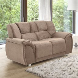 Sofá 2 Lugares Suede Amassado Cordoba Hellen Estofados - 1