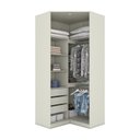 Ver imagem 2 de Canto Closet Seletto 02 Portas C/ Espelho Areia Hp/jequitibá - Henn