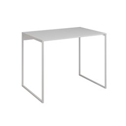 Mesa para Escritório Industrial Base Ferro Branco Tampo Mdp Branco 90x50 - 1