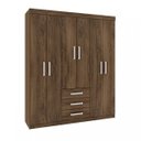 Ver imagem 2 de Guarda-Roupa Casal 6 Portas 3 Gavetas Fortaleza Rodial