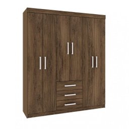 Guarda-Roupa Casal 6 Portas 3 Gavetas Fortaleza Rodial - 2 Guarda-Roupa Casal 6 Portas 3 Gavetas Fortaleza Rodial - 2
