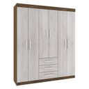 Ver imagem 3 de Guarda-Roupa Casal 6 Portas 3 Gavetas Fortaleza Rodial