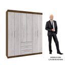 Ver imagem 5 de Guarda-Roupa Casal 6 Portas 3 Gavetas Fortaleza Rodial