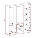 Ver imagem 4 de Guarda-Roupa Casal 6 Portas 3 Gavetas Fortaleza Rodial