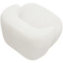 Ver imagem 7 de Kit 02 Poltronas Decorativa Fixa Orgânica para Sala Living Barolo L06 Bouclê Branco - Lyam Decor
